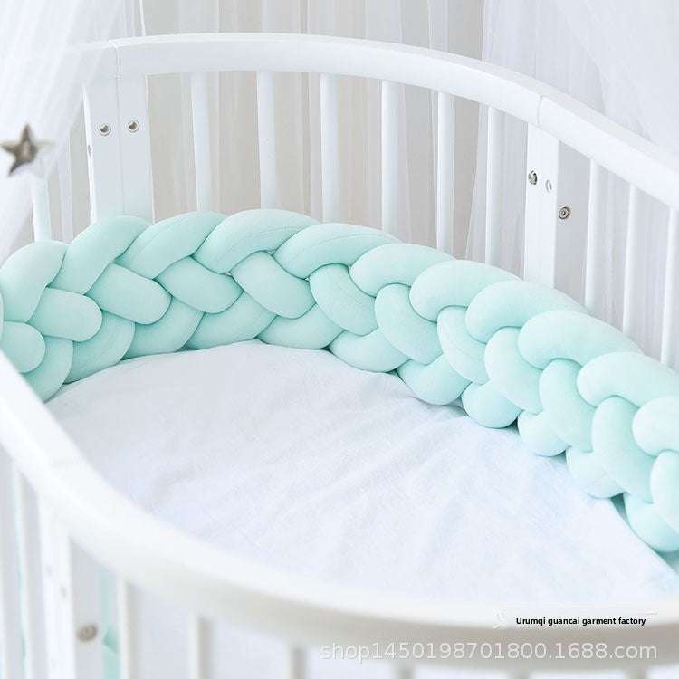Tresse tour de lit vert eau