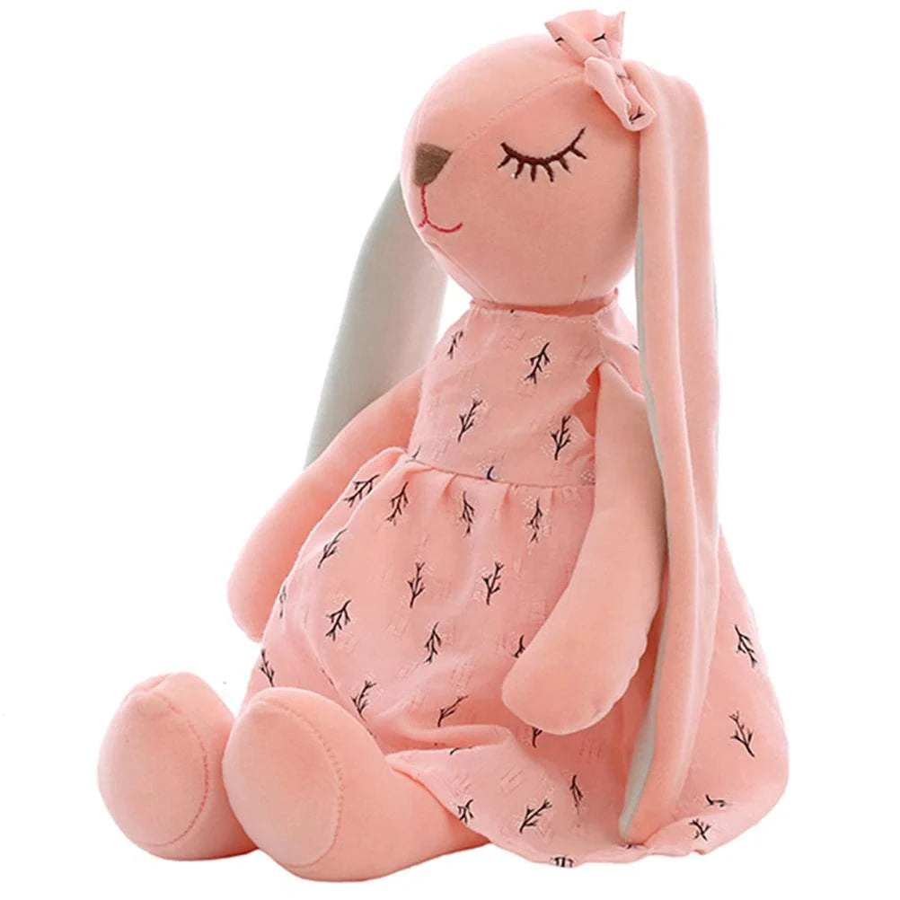 Peluche lapin rose