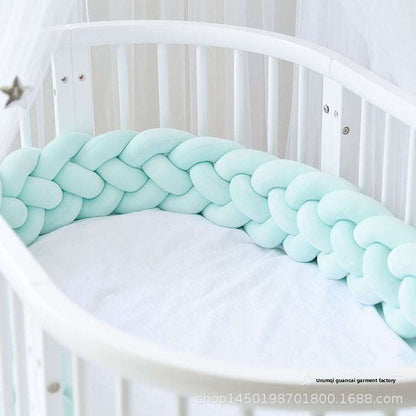 Tresse tour de lit vert eau