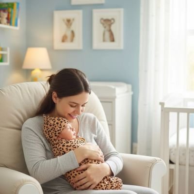 bebe avec maman dans sa couverture d emmaillotage 