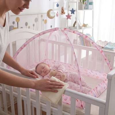  bebe bien proteger sous son Moustiquaire lit bébé 