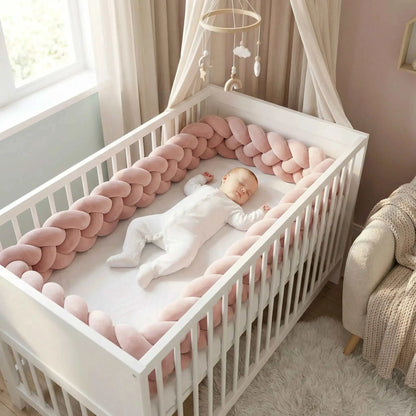 bébé dort en toute securiter tresse de lit bébé chaleur douceur