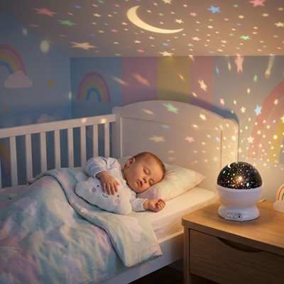  bebe dort paisiblement avec son projecteur enfant 