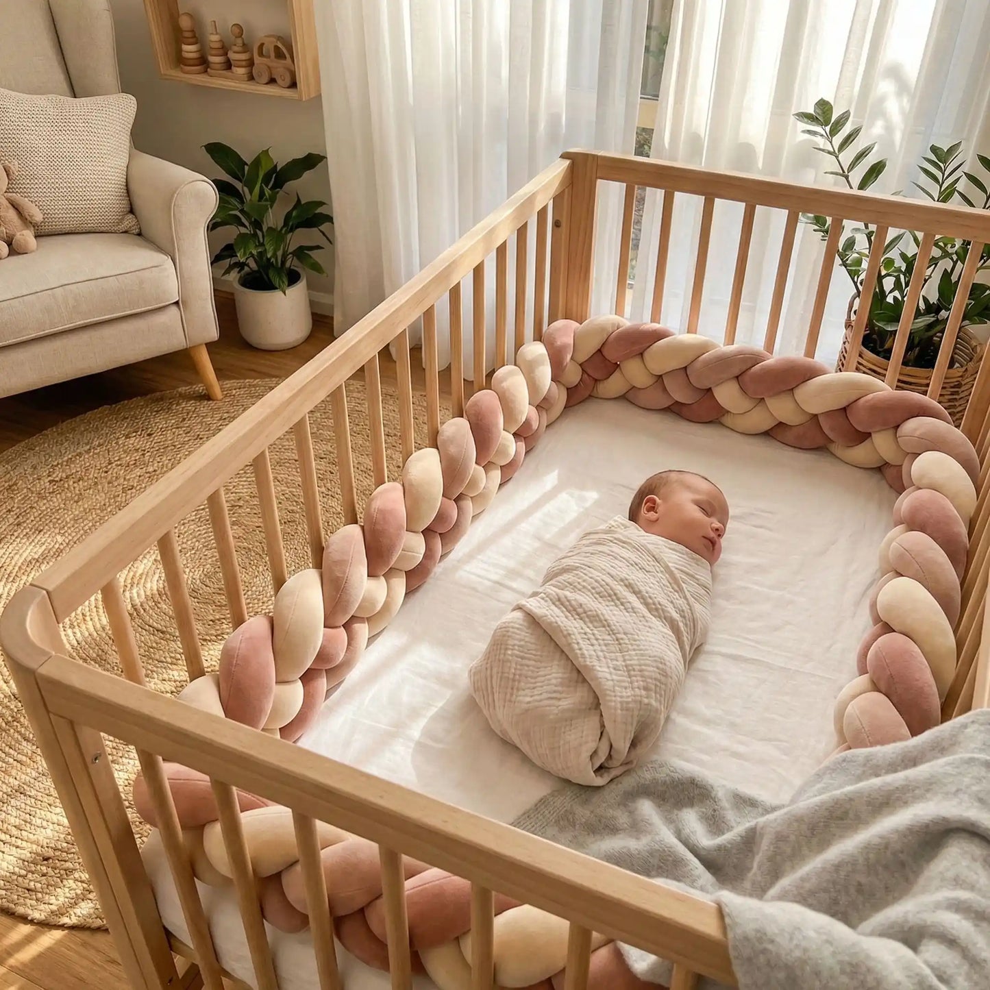 Tresse de lit bébé | Nordik Comfort 4Brins