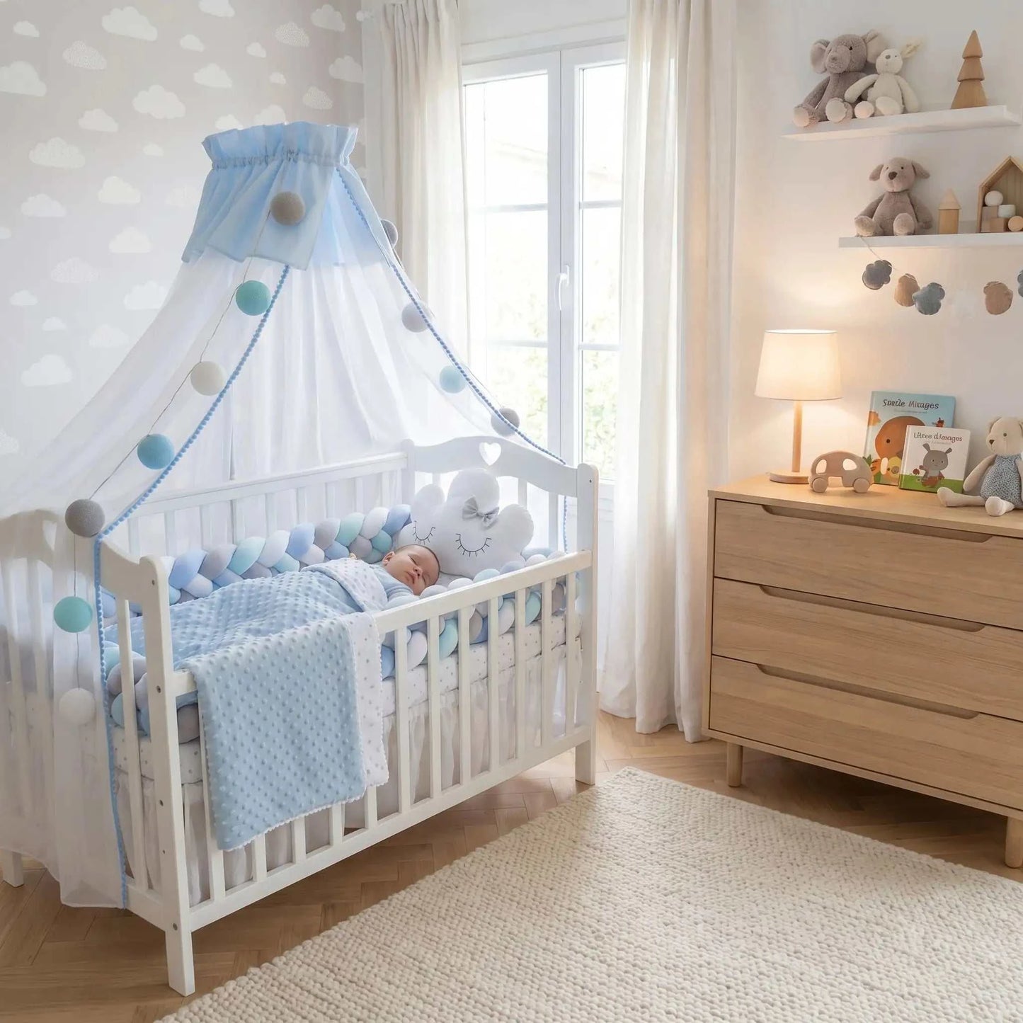 Tresse de lit bébé | Doux Cocon Protecteur