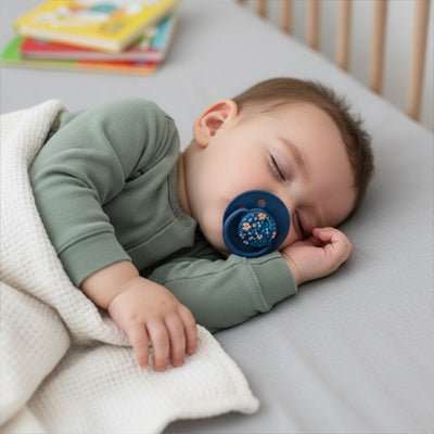 bébé fait dodo avec sa tétine bébé physiologique
