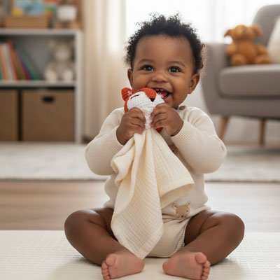 bebe mord son doudou renard 