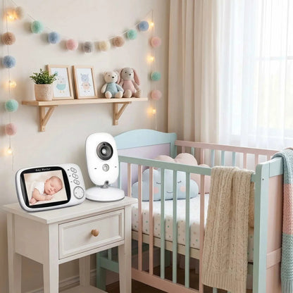 Caméra bébé HD avec vision nocturne et audio bidirectionnel pour surveillance bébé en haute définition