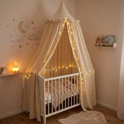 Ciel de lit beige