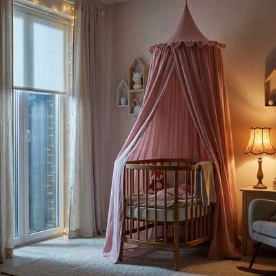 Ciel de lit rose