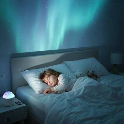 couleur paisible pour faciliter le dodo du bébé veilleuse projection 
