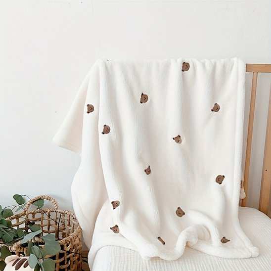 couverture bébé ultra douce imprimer teddy