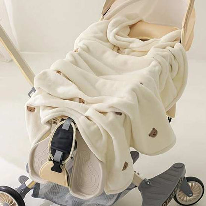 couverture bébé ultra douce pratique pour les sortis bébé