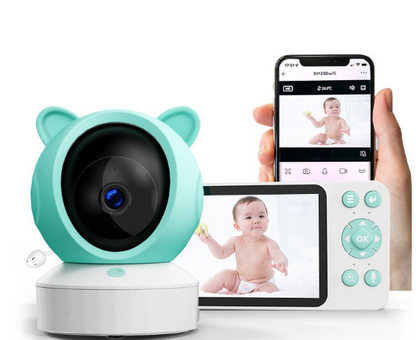 Caméra bébé avec vision nocturne sans wifi et écran de surveillance portable