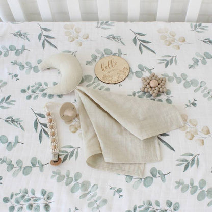 doudou beige en forme de lune