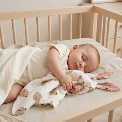 Doudou dans le lit de bebe