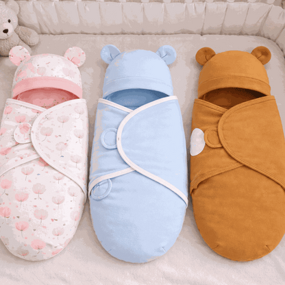 emaillotage couverture rose bleu marron bien dormir