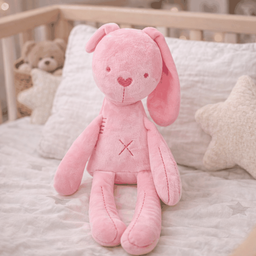 lapin doudou rose