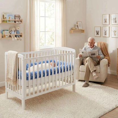 Bébé endormi paisiblement entouré d'une tresse de lit bébé douce et protectrice