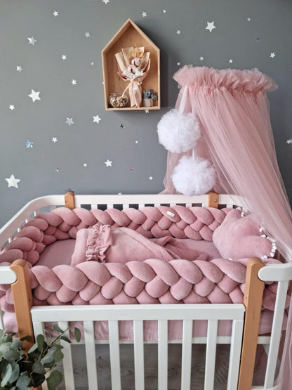 Tour de lit tressé | design et confort 6Brins - Baby Natura