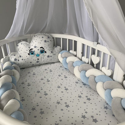 tour de lit tresse sécurité bébé