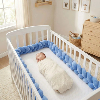 bébé dort bien protéger de sa tresse de lit bebe