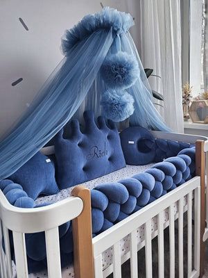 tresse de lit bébé 6beins marine charme et protection