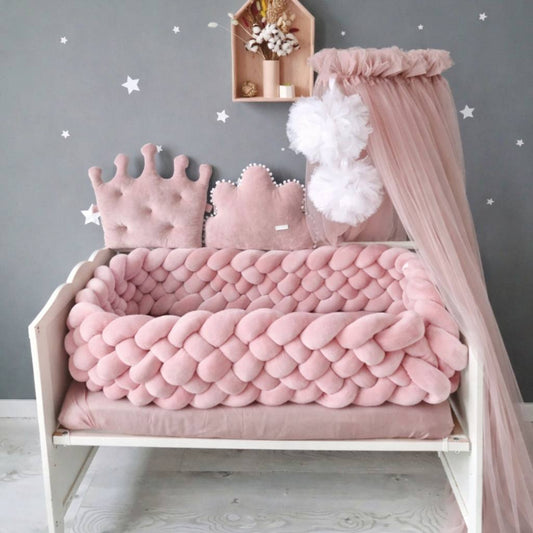 Tresse de lit rose 6brins sommeil sans chocs