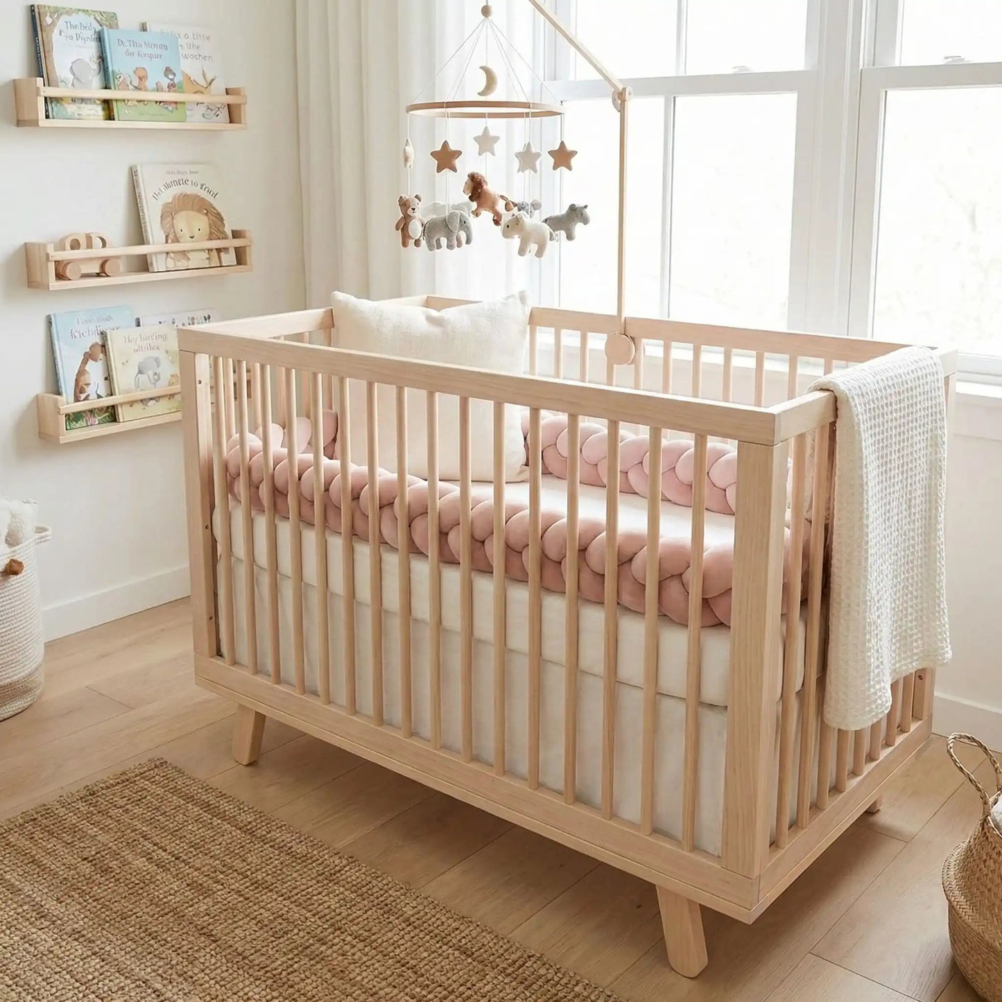Tresse de Lit rose poudrée | BabySleep - Baby Natura