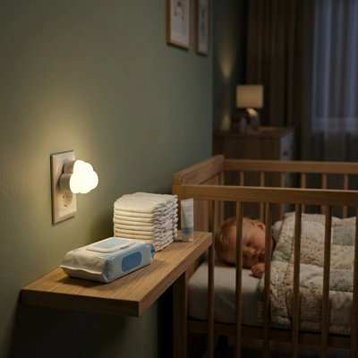 veilleuse murale en forme de nuage lumineuse pour nuits apaisées des enfants