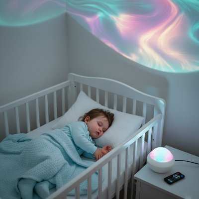 Veilleuse projection pour endormir bébé facilement
